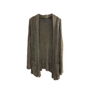 Barefoot Dreams Cozychic Lite Cable Knit Cardigan in Olive Green - Size Medium